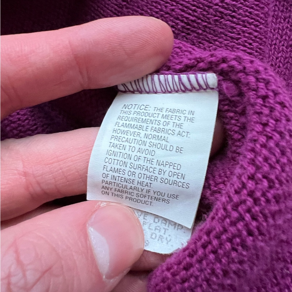 VTG LL Bean Women’s Large Purple Cardigan Sweater Vest Button USA Made 70’s 80’s - Picture 2 of 6